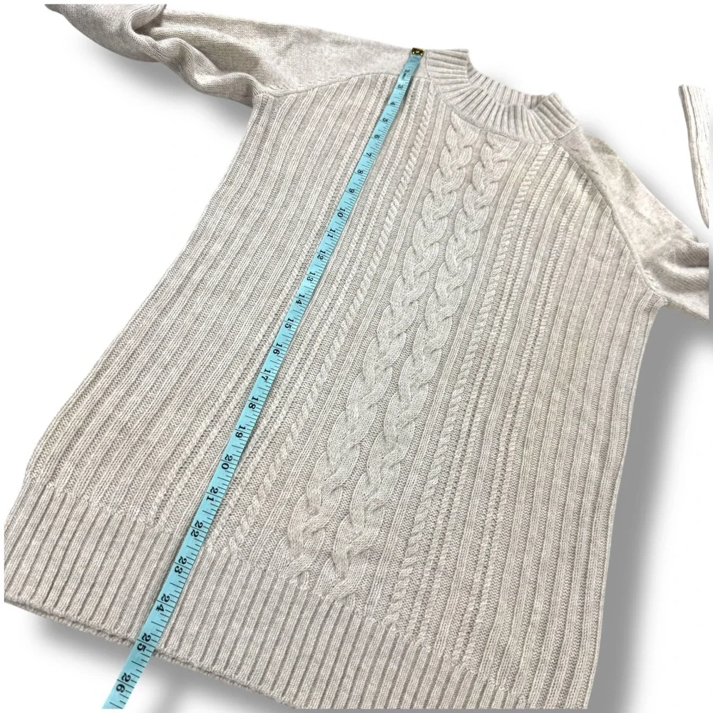 AG Adriano Goldschmied Sweater‎ Women Size Small S Beige Cotton Cashmere